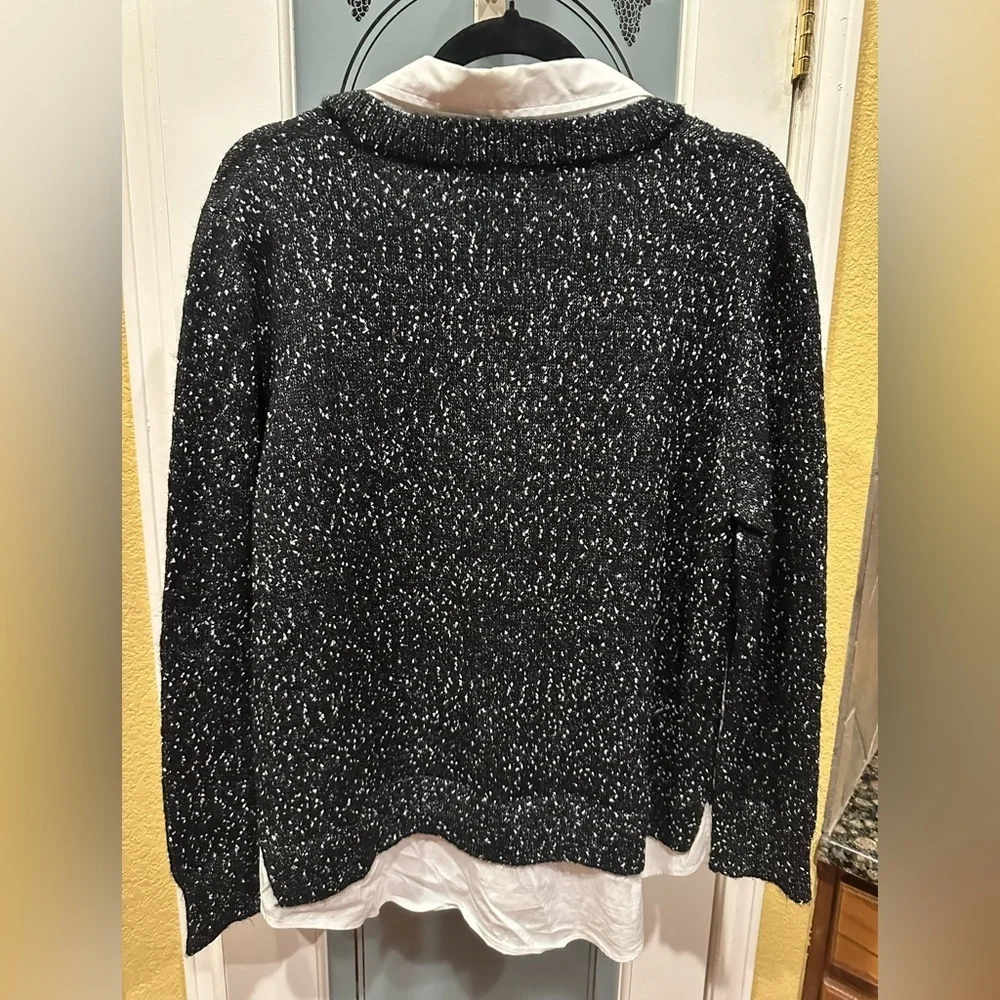 Liverpool Black and White Women's Sweater size L